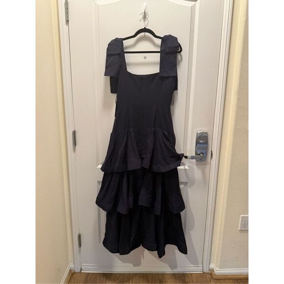 Elliatt Kara Tiered Maxi Dress in Navy Wedding Dinner cocktail Party size S NWT - Picture 9 of 11